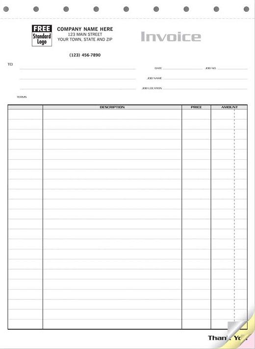 Contractor’s Invoice Form