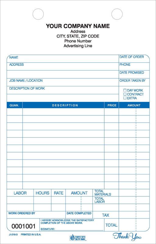 Job Invoice Register Form