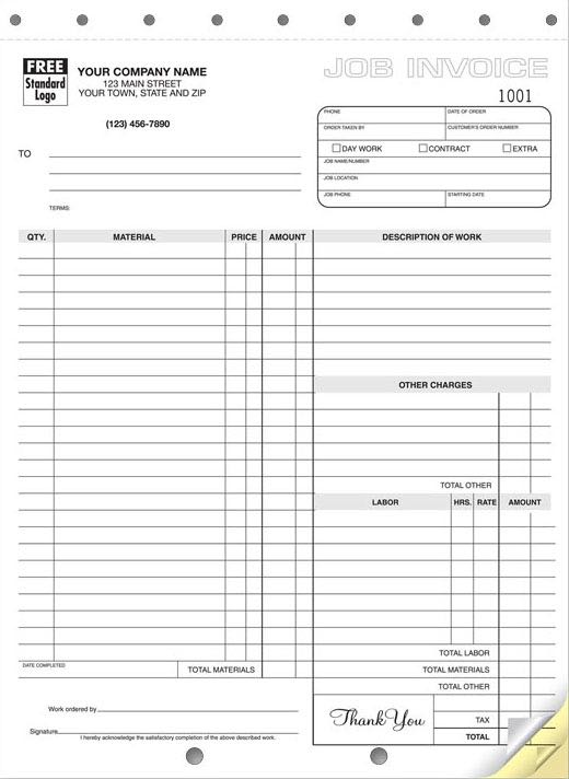 Job Invoice Form