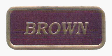 Brown Ink on Bronze Foil