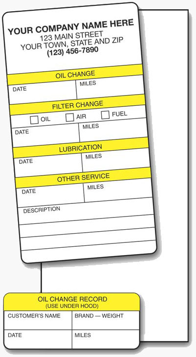 Service Sticker Label 315-1