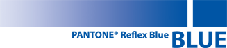 PMS Reflex Blue Ink Sample