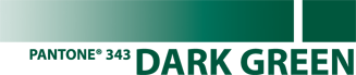 PMS 343 Dark Green Ink Sample