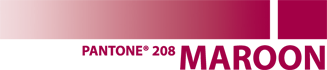 PMS 208 Maroon Ink Sample
