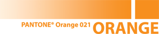 PMS 021 Orange Ink Sample