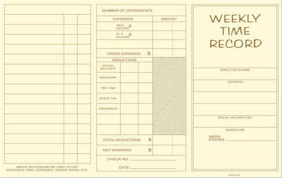 Weekly Time Records