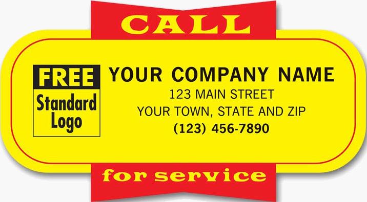 Call for Service Labels in Pads