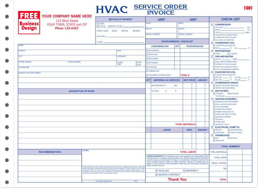 Hvac Invoice Software Excelxo Com