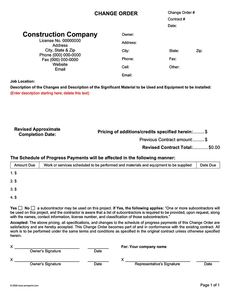 Ready-to-Use Word Change Order
