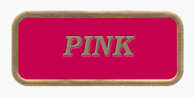 Pink Ink on Bronze Foil