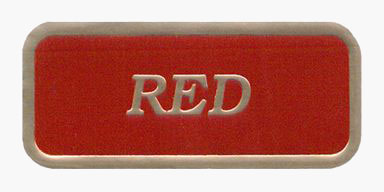 Red Ink on Bronze Foil