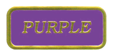 Purple Ink on Gold Foil