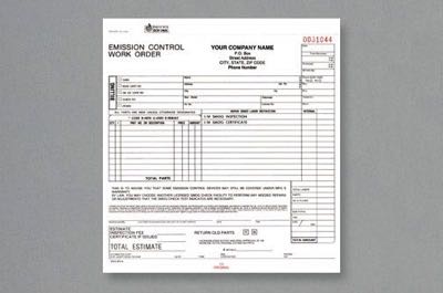 Emissions & Smog Control Forms