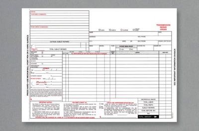 Transmission Repair Orders