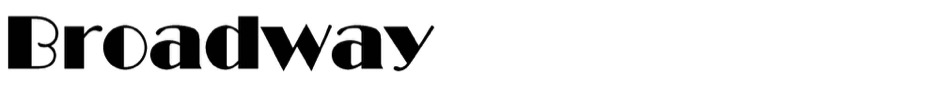 Broadway Typeface