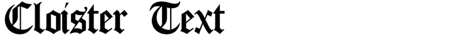 Cloister Text Typeface