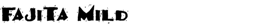 Fajita Mild Typeface