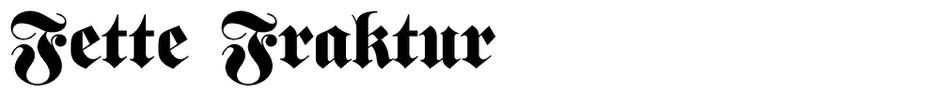 Fette Fraktur Typeface