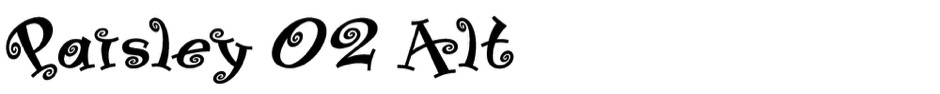 Paisley 02 Alt Typeface