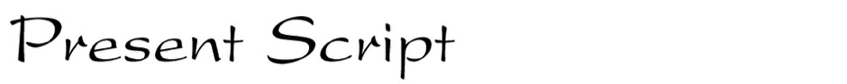 Present Script Typeface