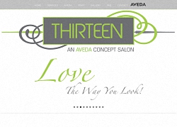 13 Hair Salon website