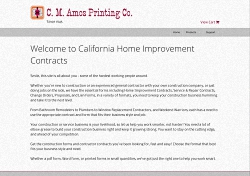 California Home Improvement Contracts website